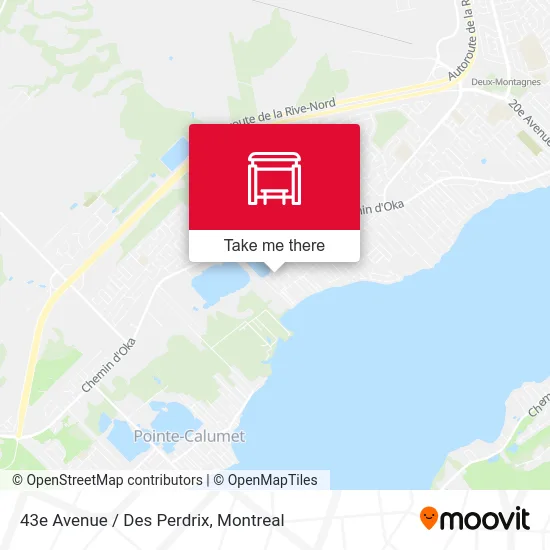 43e Avenue / Des Perdrix map