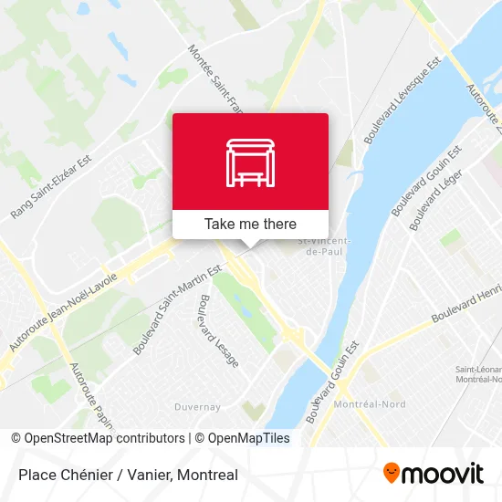 Place Chénier / Vanier map