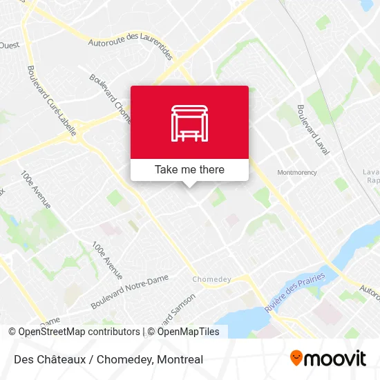 Des Châteaux / Chomedey map