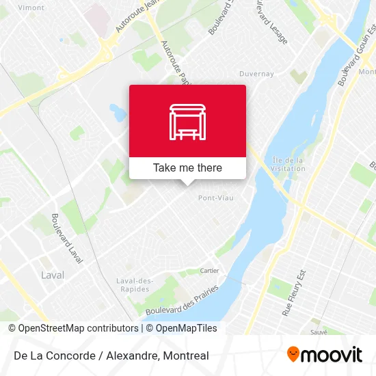 De La Concorde / Alexandre map