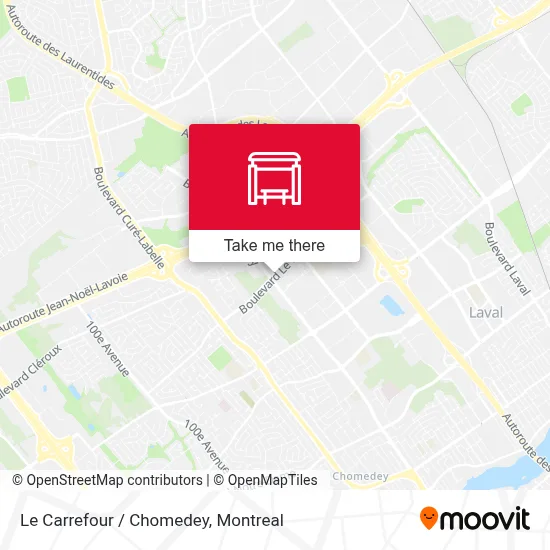 Le Carrefour / Chomedey map