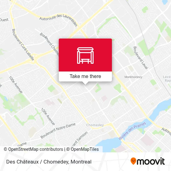 Des Châteaux / Chomedey map
