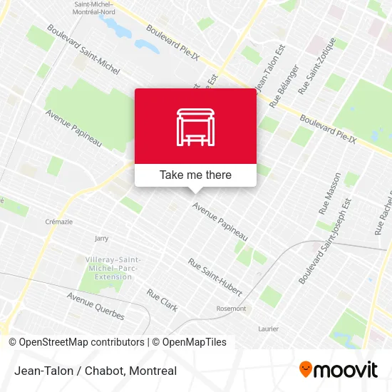 Jean-Talon / Chabot map