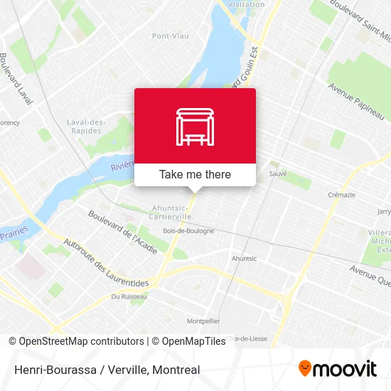 Henri-Bourassa / Verville map