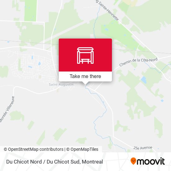 Du Chicot Nord / Du Chicot Sud map