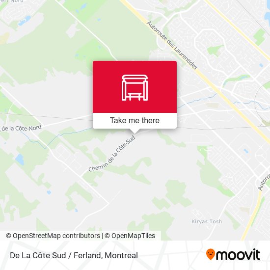 De La Côte Sud / Ferland map