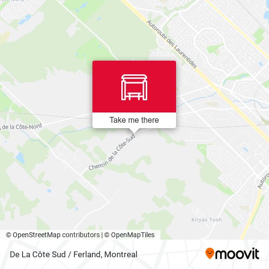 De La Côte Sud / Ferland map