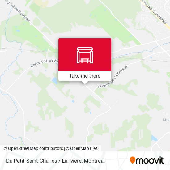 Du Petit-Saint-Charles / Larivière map