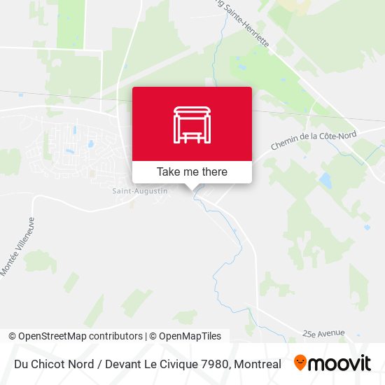 Du Chicot Nord / Devant Le Civique 7980 map