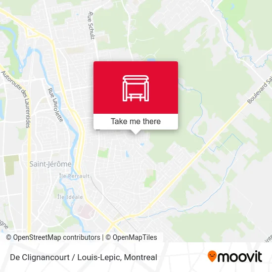 De Clignancourt / Louis-Lepic map