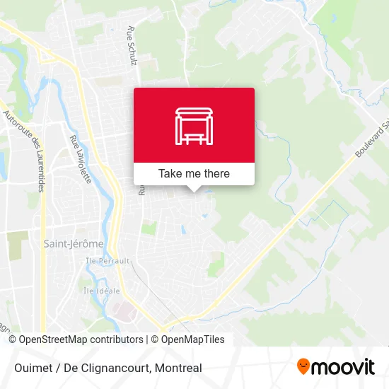Ouimet / De Clignancourt map