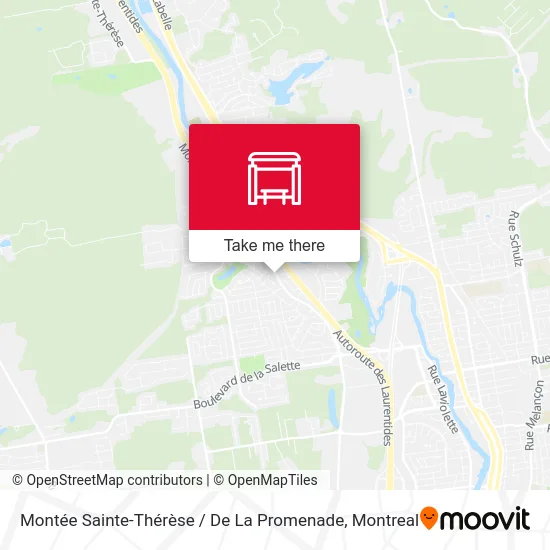 Montée Sainte-Thérèse / De La Promenade map