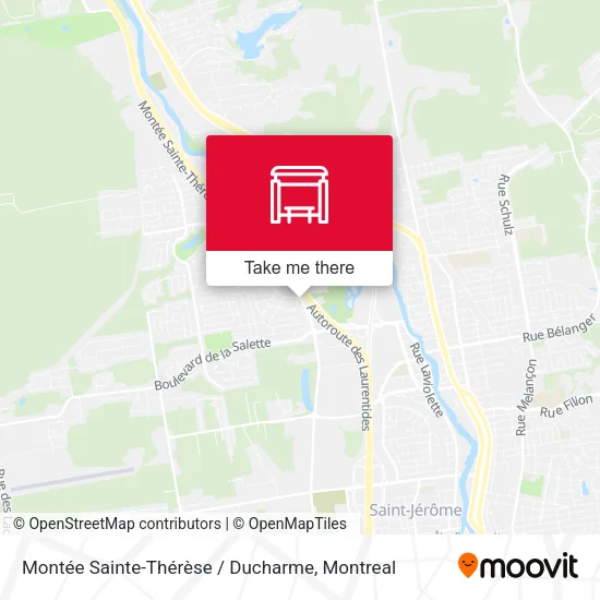 Montée Sainte-Thérèse / Ducharme map