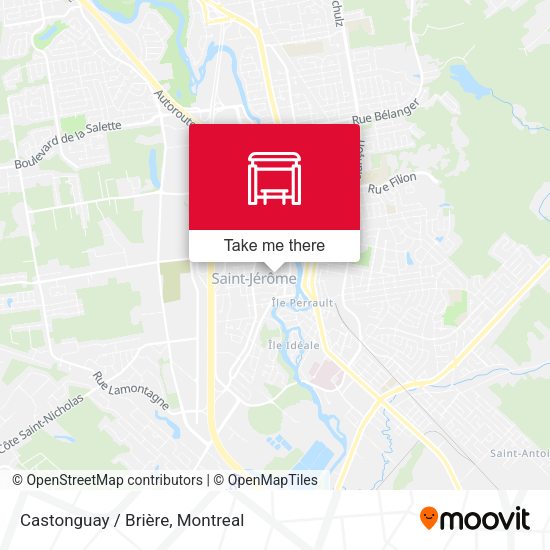 Castonguay / Brière map