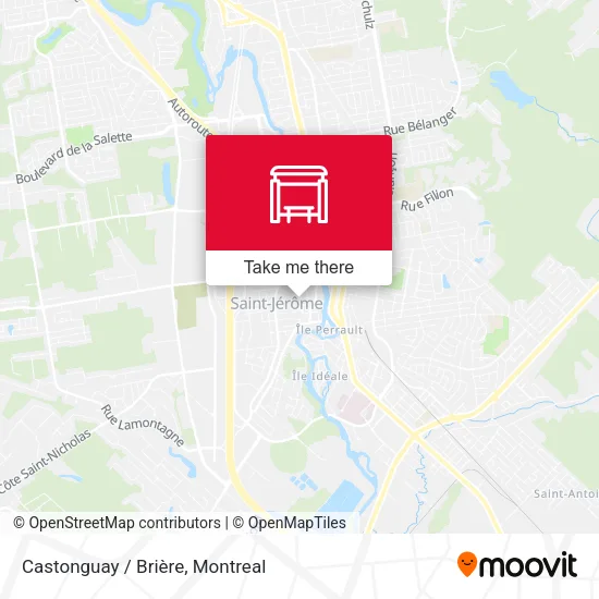 Castonguay / Brière map
