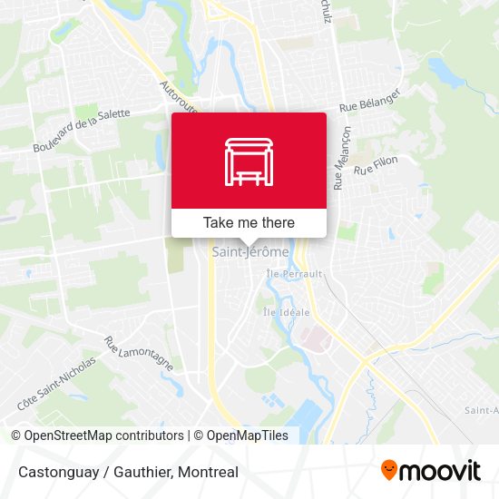Castonguay / Gauthier map