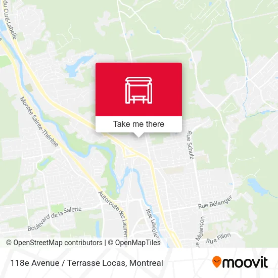 118e Avenue / Terrasse Locas map