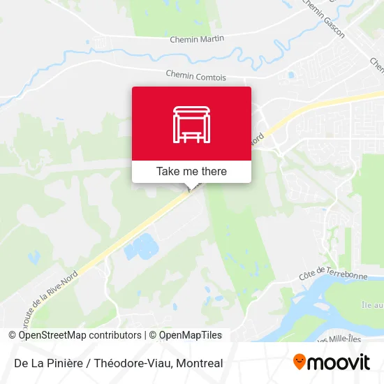 De La Pinière / Théodore-Viau map