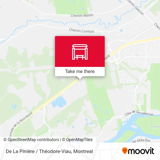 De La Pinière / Théodore-Viau map