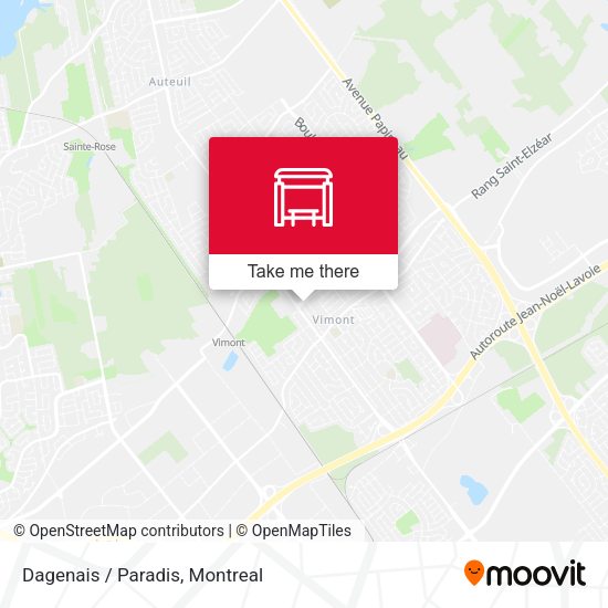 Dagenais / Paradis map
