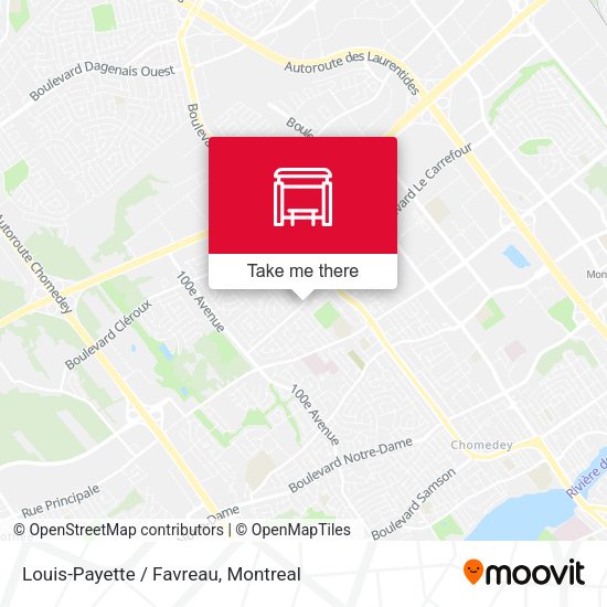 Louis-Payette / Favreau map