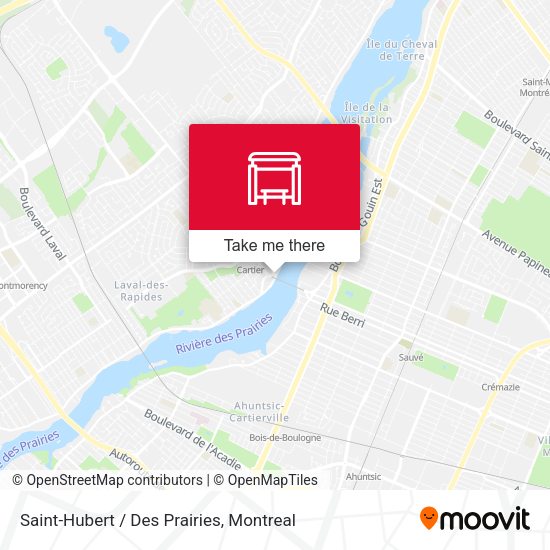 Saint-Hubert / Des Prairies map