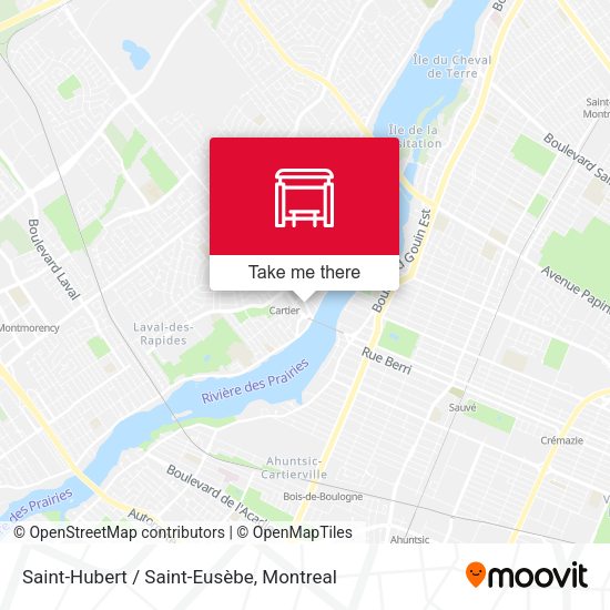 Saint-Hubert / Saint-Eusèbe map