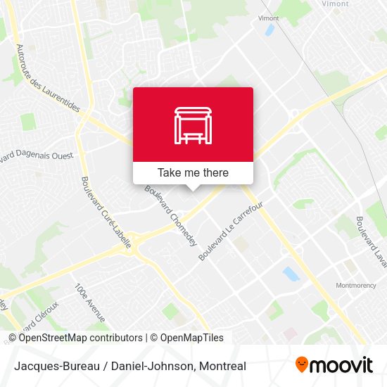Jacques-Bureau / Daniel-Johnson map
