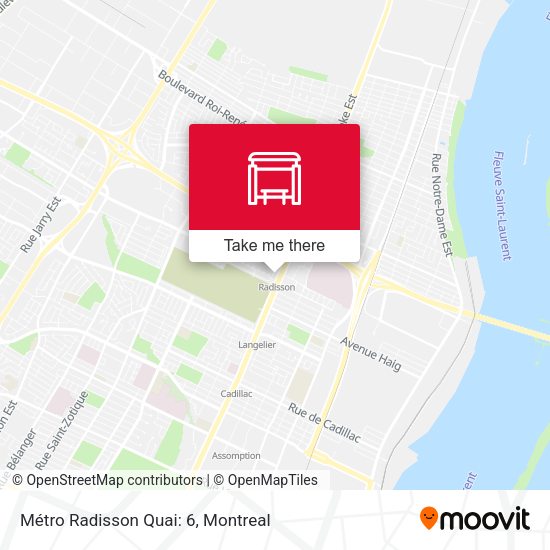 Métro Radisson Quai: 6 map