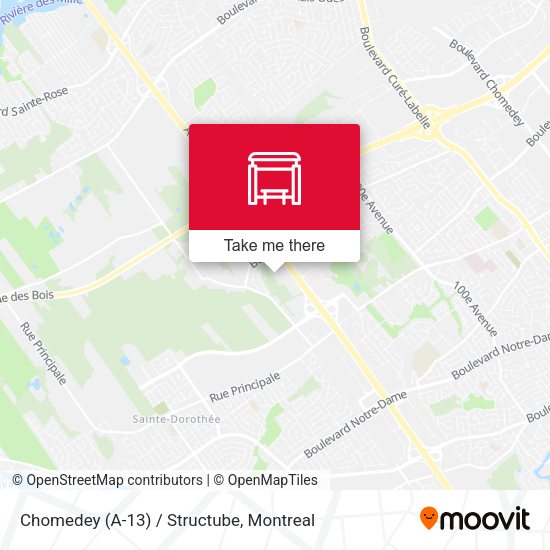 Chomedey (A-13) / Structube map