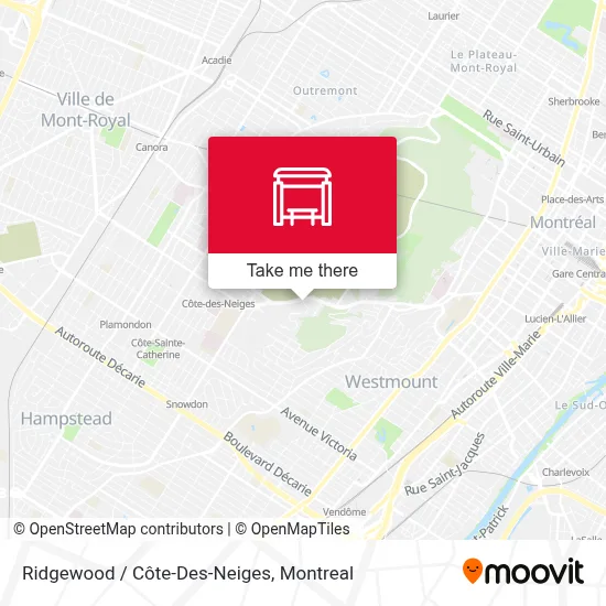 Ridgewood / Côte-Des-Neiges map