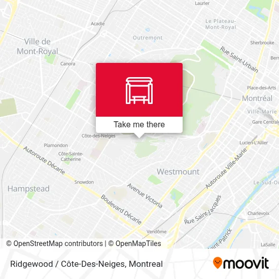 Ridgewood / Côte-Des-Neiges map
