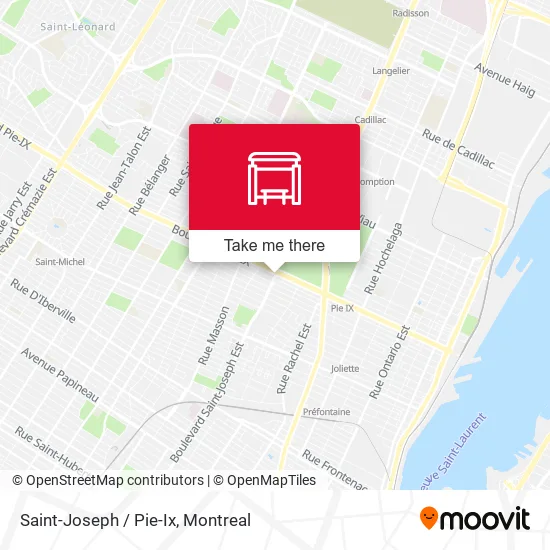 Saint-Joseph / Pie-Ix map