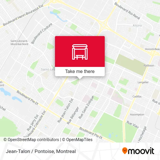 Jean-Talon / Pontoise map