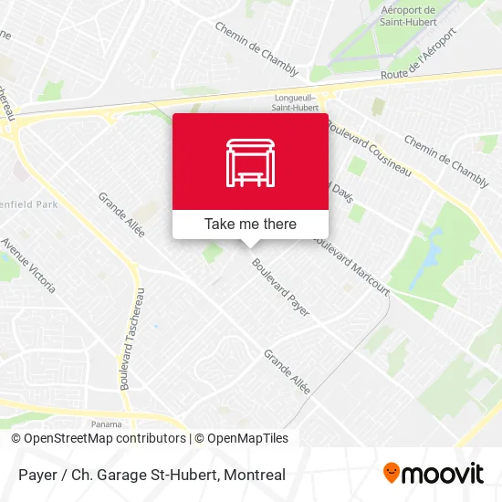 Payer / Ch. Garage St-Hubert map