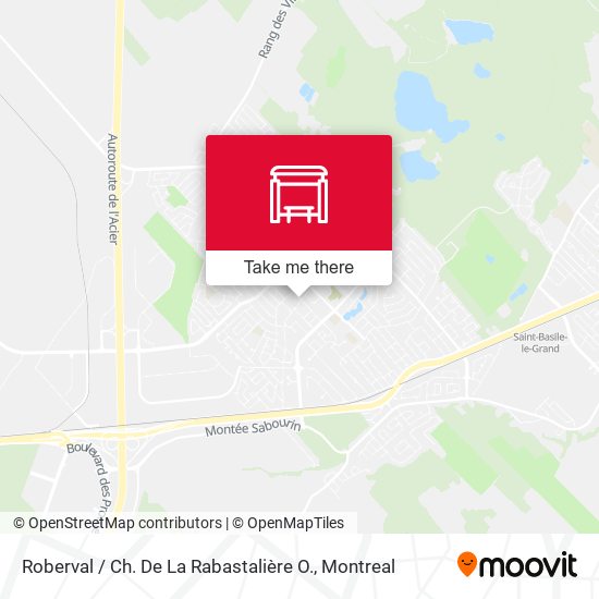 Roberval / Ch. De La Rabastalière O. map