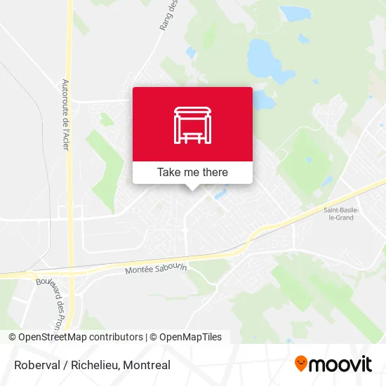 Roberval / Richelieu map