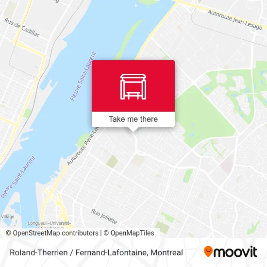 Roland-Therrien / Fernand-Lafontaine map