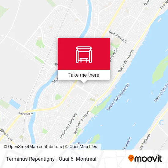 Terminus Repentigny - Quai 6 map
