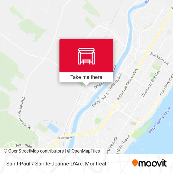 Saint-Paul / Sainte-Jeanne-D'Arc map