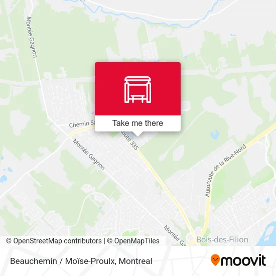 Beauchemin / Moïse-Proulx map