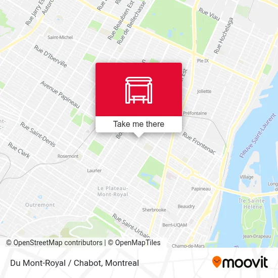 Du Mont-Royal / Chabot map