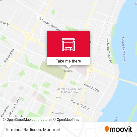 Terminus Radisson map