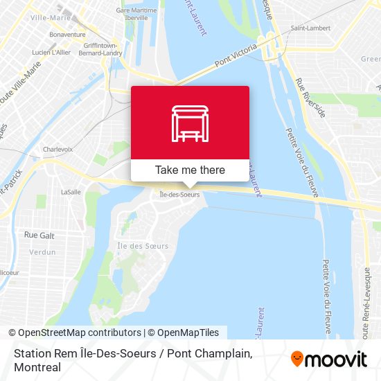 Station Rem Île-Des-Soeurs / Pont Champlain map