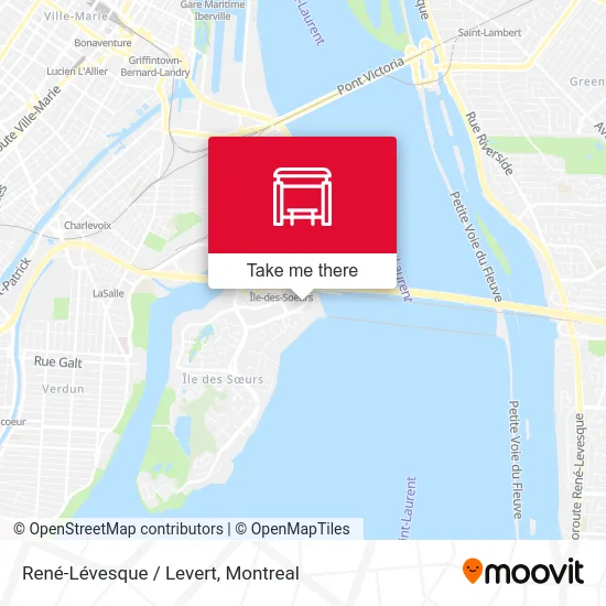 René-Lévesque / Levert map