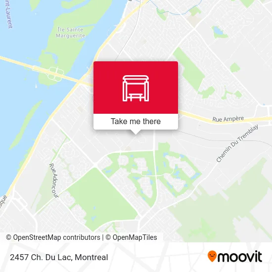 2457 Ch. Du Lac map