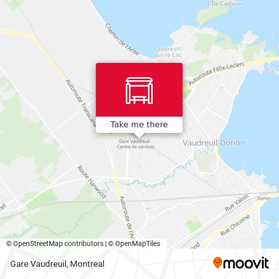Gare Vaudreuil map