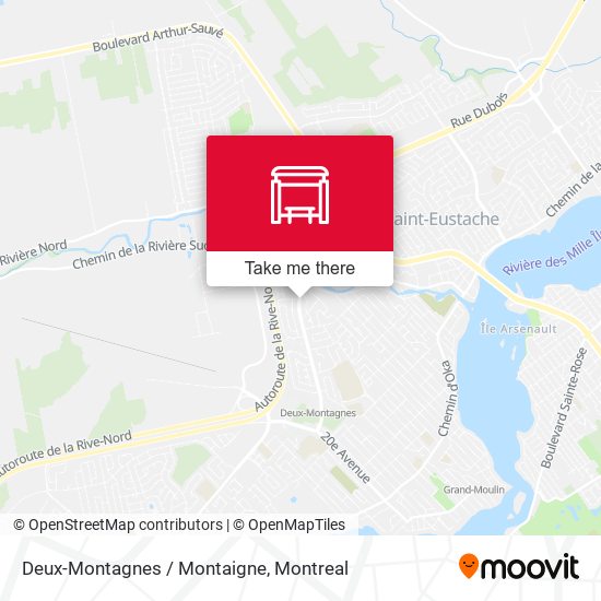Deux-Montagnes / Montaigne map