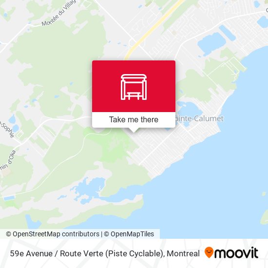 59e Avenue / Route Verte (Piste Cyclable) map