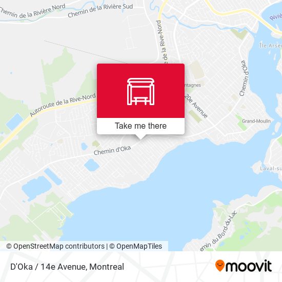D'Oka / 14e Avenue map